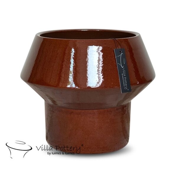 Villa Pottery  Big Head – robuuste bloempot met geometrisch design