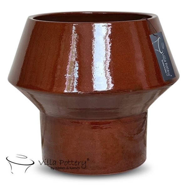 Villa Pottery  Big Head – robuuste bloempot met geometrisch design