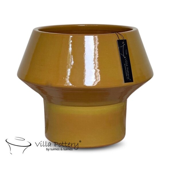 Villa Pottery  Big Head – robuuste bloempot met geometrisch design