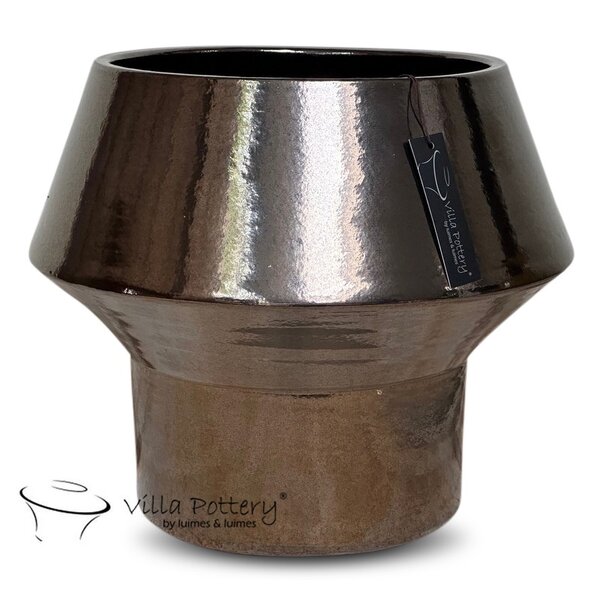 Villa Pottery  Big Head – robuuste bloempot met geometrisch design