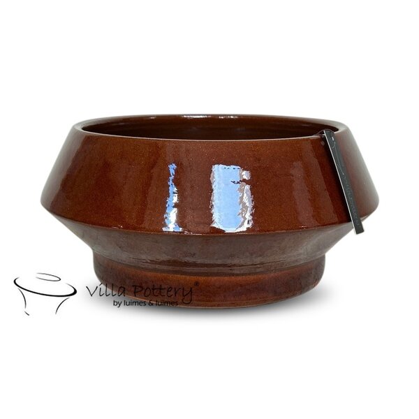 Villa Pottery  Big Head – robuuste schaal met geometrisch design - Copy
