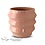 Villa Pottery  Bloomvibe – moderne bloempot met geometrische ribbels