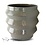 Villa Pottery  Bloomvibe – moderne bloempot met geometrische ribbels
