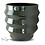 Villa Pottery  Bloomvibe – moderne bloempot met geometrische ribbels