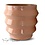 Villa Pottery  Bloomvibe – moderne bloempot met geometrische ribbels