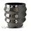 Villa Pottery  Bloomvibe – moderne bloempot met geometrische ribbels