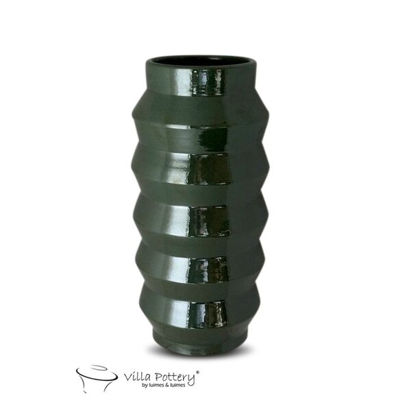 Villa Pottery  Bloomvibe – moderne vaas met geometrische ribbels - Copy