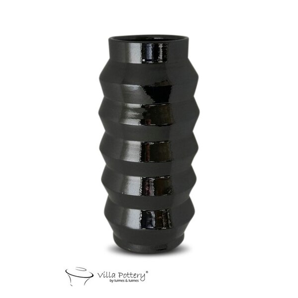 Villa Pottery  Bloomvibe – moderne vaas met geometrische ribbels - Copy