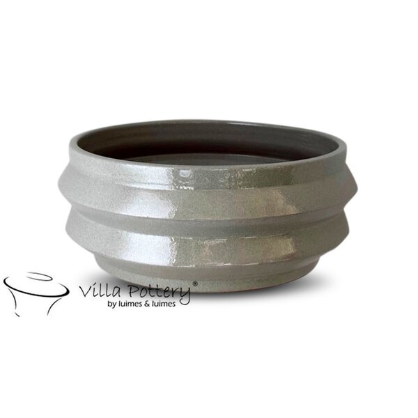 Villa Pottery  Bloomvibe – moderne schaal met geometrische ribbels - Copy - Copy