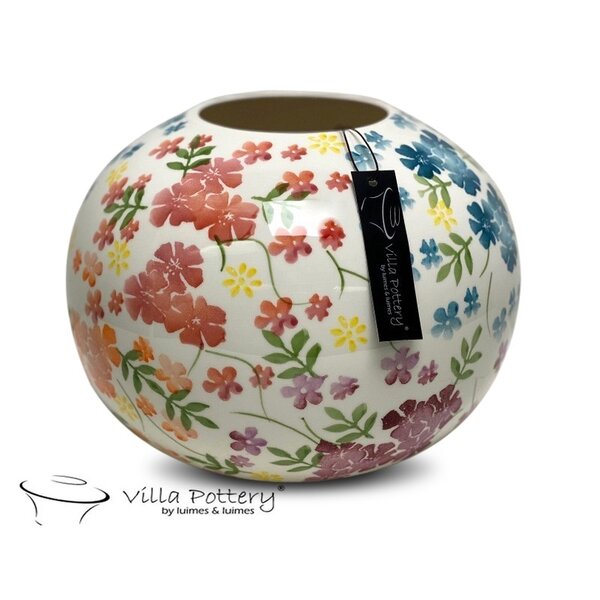 Villa Pottery  Jardin – kleurrijke designvaas met bloemendessin