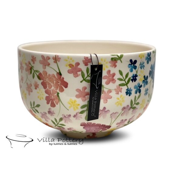 Villa Pottery  Jardin – kleurrijke decoratieve schaal met bloemendessin