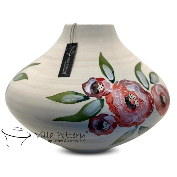 Villa Pottery  Louise – elegante vaas met schilderachtig bloemendessin
