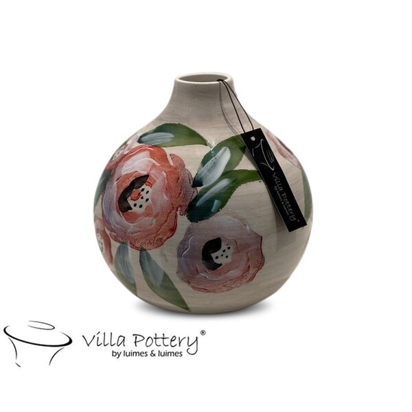 Villa Pottery  Louise – elegante vaas met schilderachtig bloemendessin