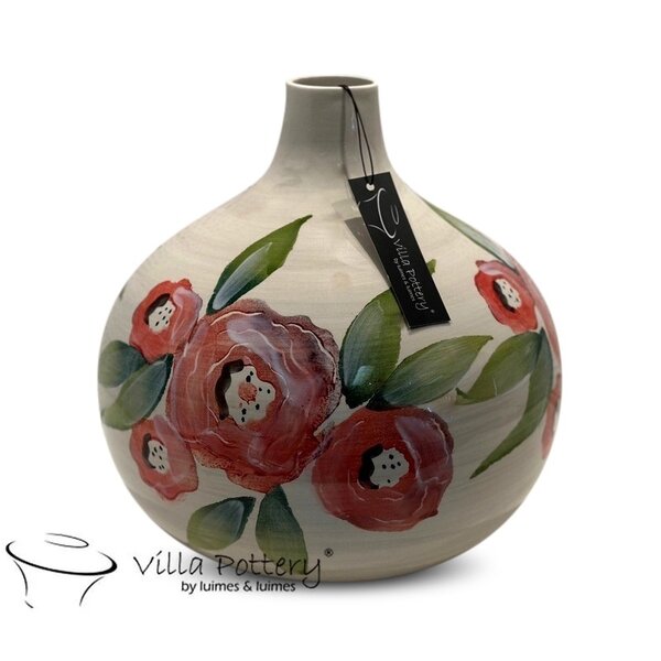 Villa Pottery  Louise – elegante vaas met schilderachtig bloemendessin