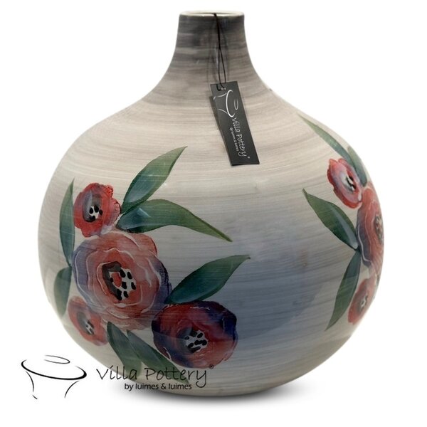 Villa Pottery  Louise – elegante vaas met schilderachtig bloemendessin