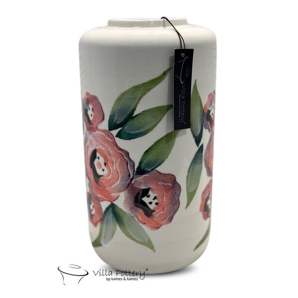 Villa Pottery  Louise – elegante vaas met schilderachtig bloemendessin