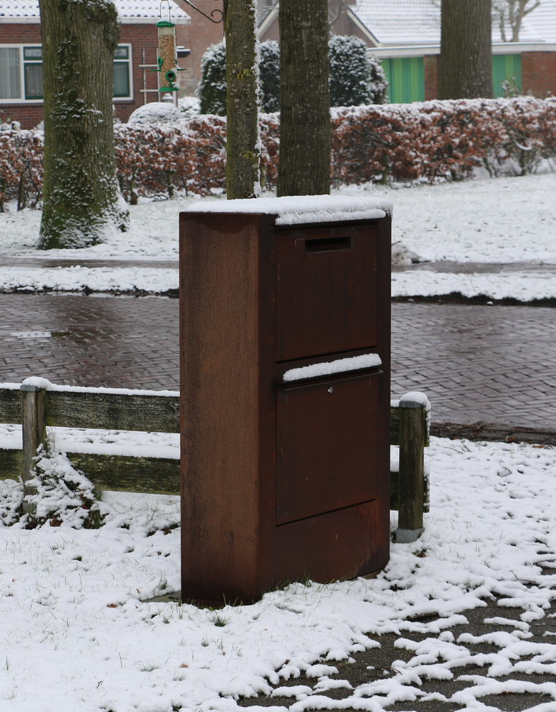 Cortenstaal Brievenbus voor pakketten