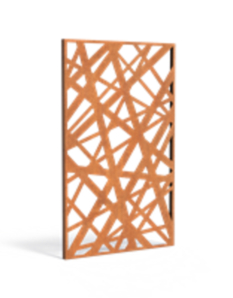 Cortenstaal Tuinscherm / Sfeerpaneel Abstract