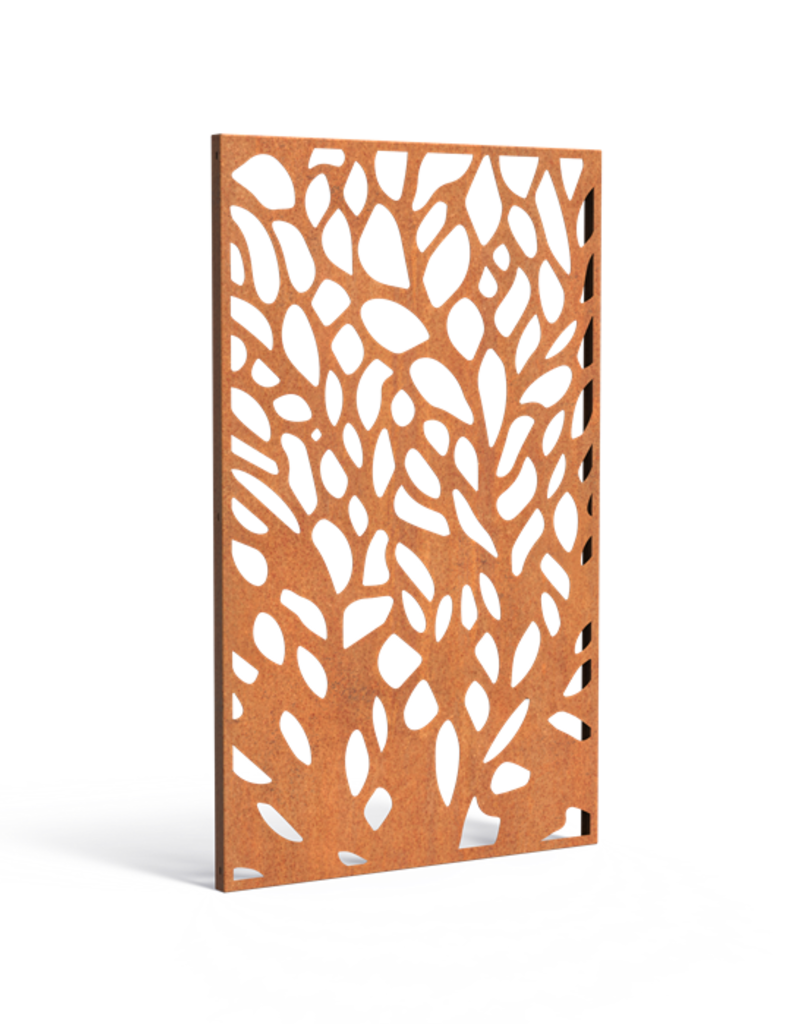 Cortenstaal Tuinscherm / Sfeerpaneel Abstract