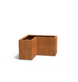Cortenstaal Plankenbak L-vorm