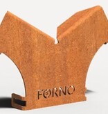 Cortenstaal Koppelstuk Hexagon (eind)