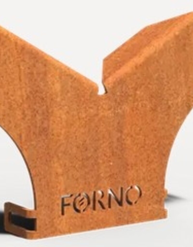 Cortenstaal Koppelstuk Hexagon (eind)