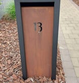Litru Cortenstaal Brievenbus