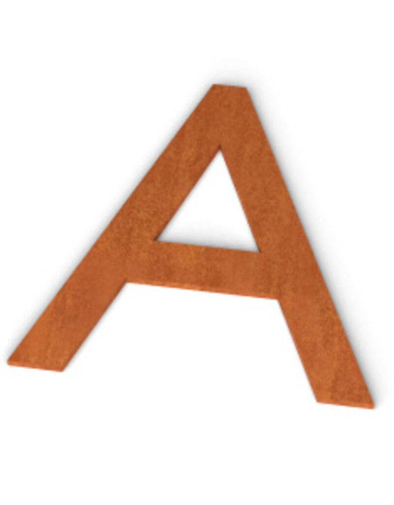 Cortenstaal Brievenbus Letters (klein) (Jerome)