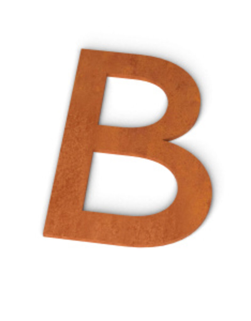 Cortenstaal Brievenbus Letters (klein) (Jerome)