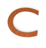 Cortenstaal Brievenbus Letters (klein) (Jerome)