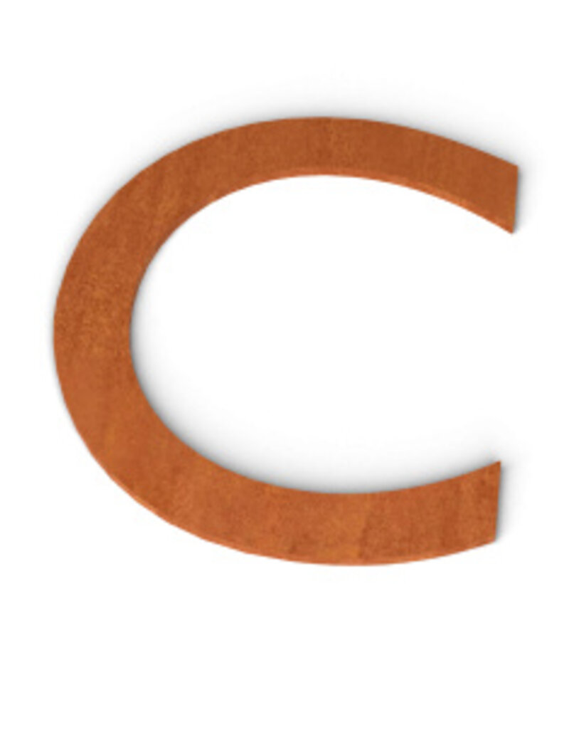 Cortenstaal Brievenbus Letters (klein) (Jerome)