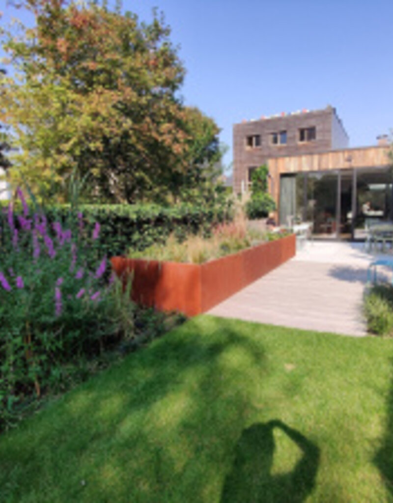 Artesa Cortenstaal Plantenbak rechthoekig met bodem