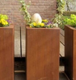 Artesa Cortenstaal Plantenbak vierkant met bodem
