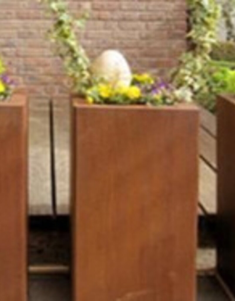 Artesa Cortenstaal Plantenbak vierkant met bodem