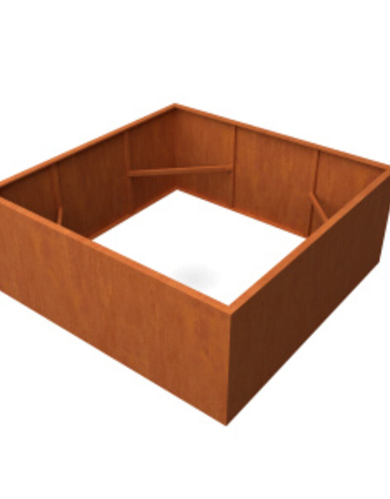 Artesa Cortenstaal Plantenbak vierkant zonder bodem