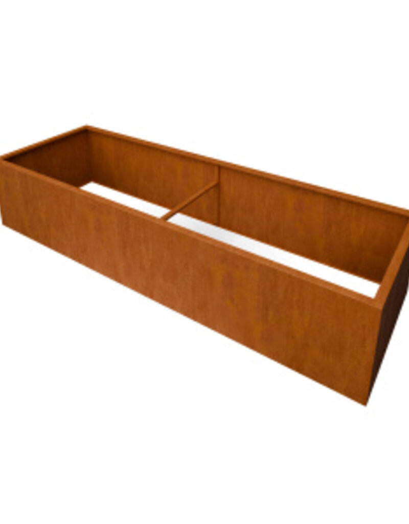 Artesa Cortenstaal Plantenbak rechthoekig zonder bodem