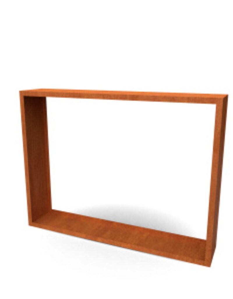 Egura Houtopslag Cortenstaal (open)