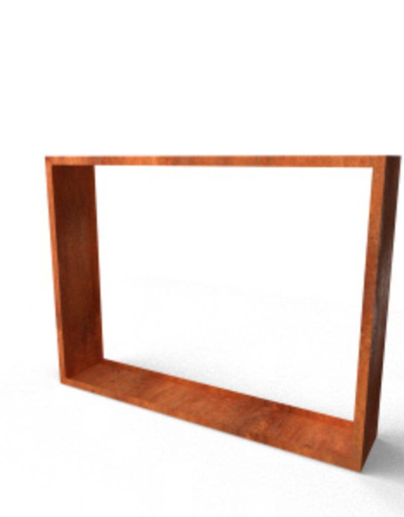 Egura Houtopslag Cortenstaal (open)