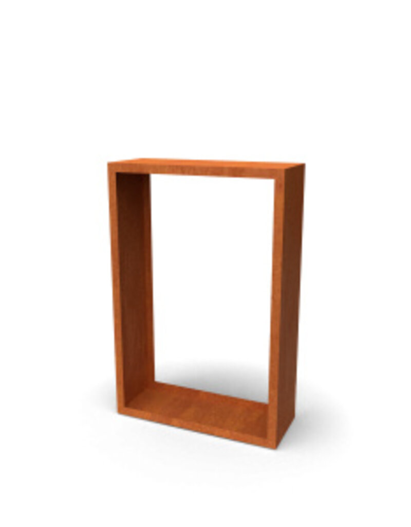 Egura Houtopslag Cortenstaal (open)