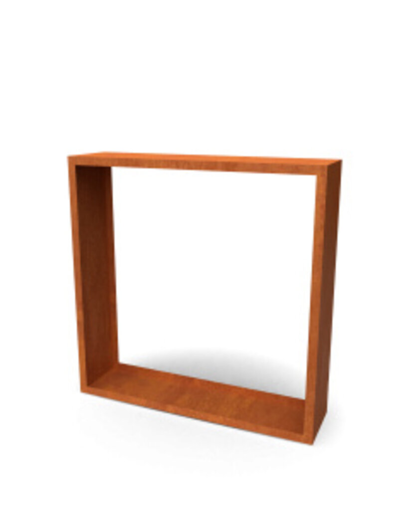 Egura Houtopslag Cortenstaal (open)