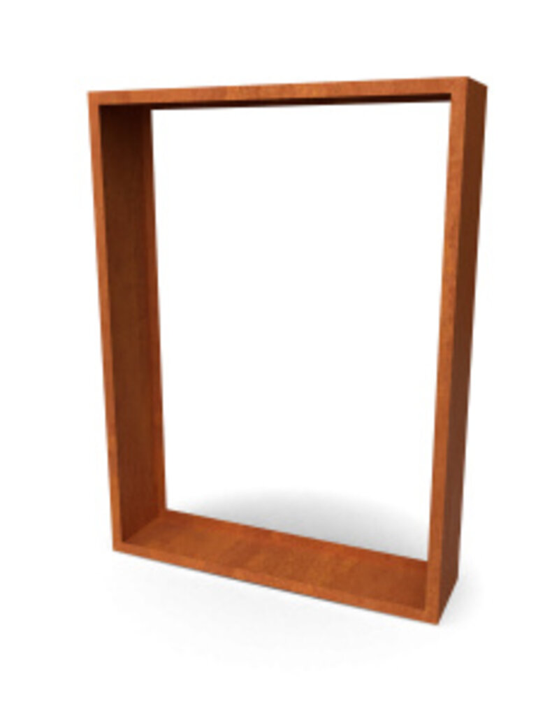 Egura Houtopslag Cortenstaal (open)