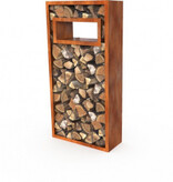 Egura Cortenstaal Uitsparing Houtopslag