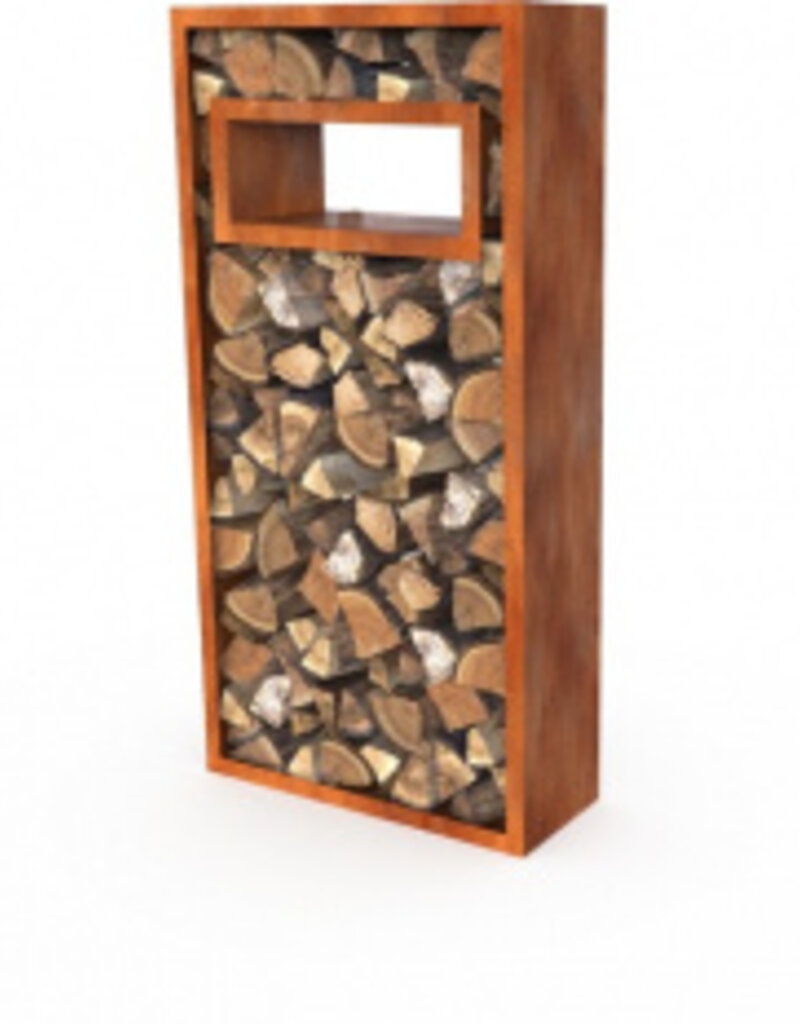 Egura Cortenstaal Uitsparing Houtopslag