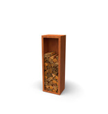 Egura Cortenstaal Houtopslag Egura met achterwand