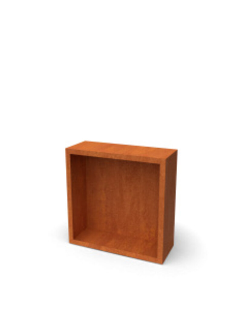 Egura Cortenstaal Houtopslag Egura met achterwand