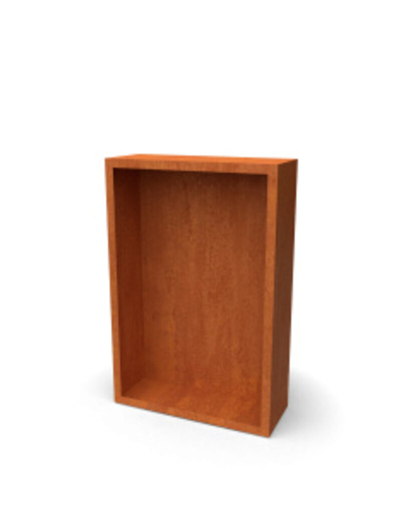 Egura Cortenstaal Houtopslag Egura met achterwand