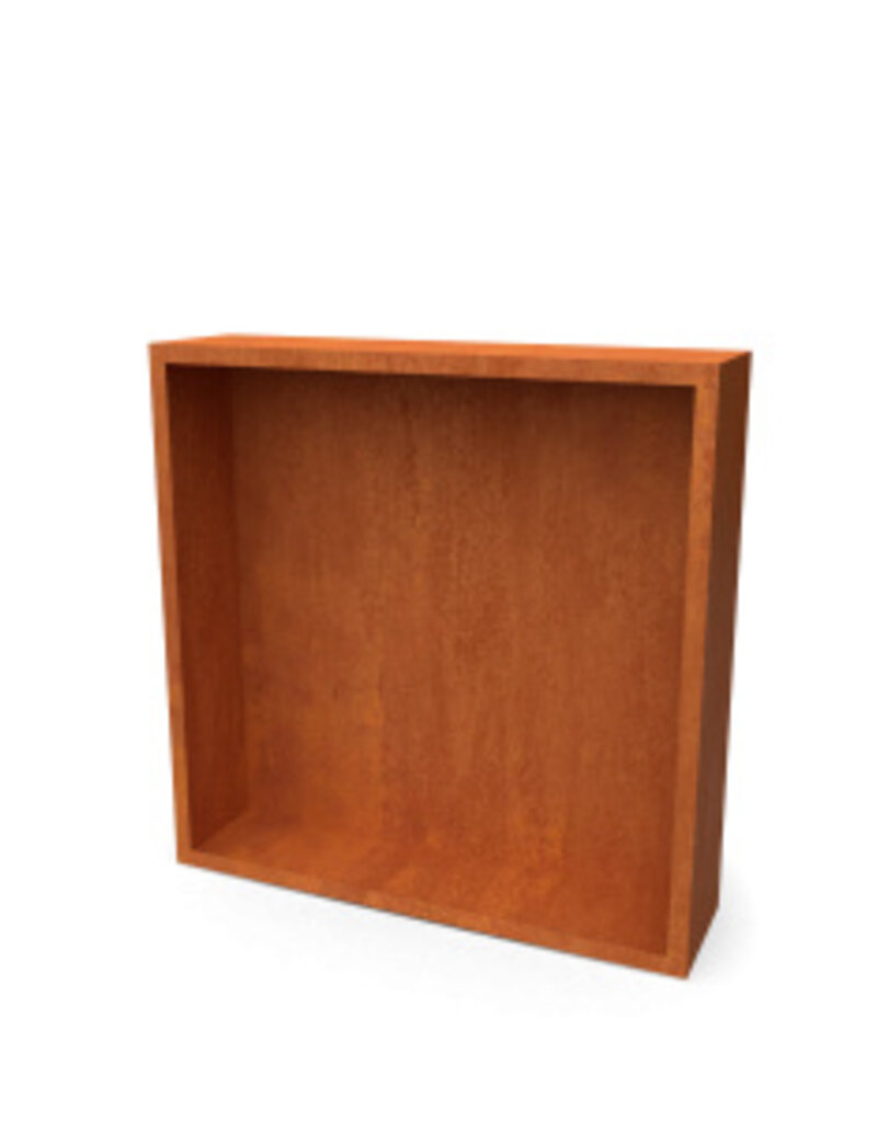 Egura Cortenstaal Houtopslag Egura met achterwand