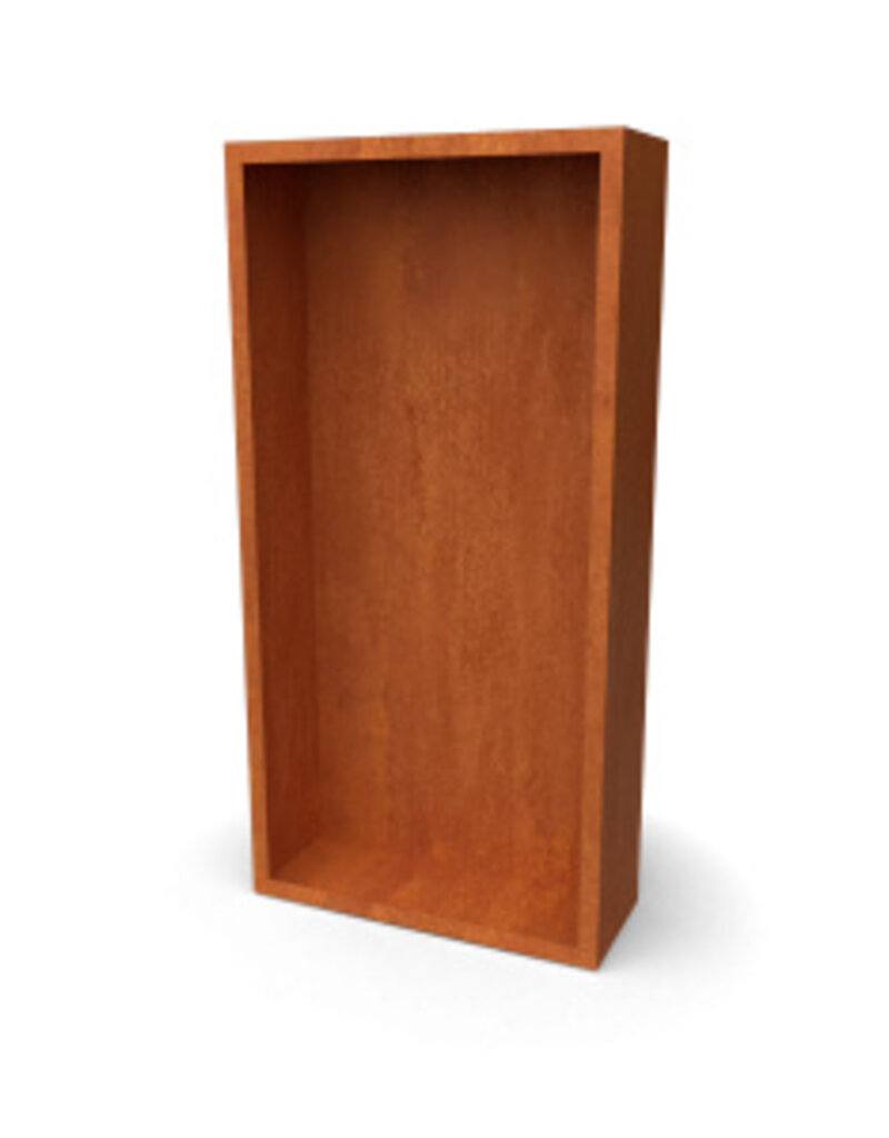 Egura Cortenstaal Houtopslag Egura met achterwand