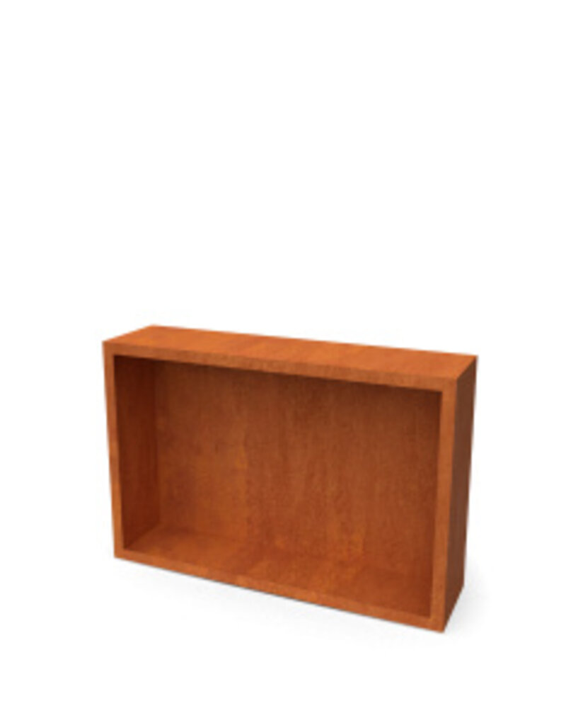 Egura Cortenstaal Houtopslag Egura met achterwand