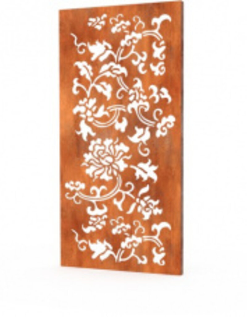 Gerof Cortenstaal Sfeerpaneel/Tuinscherm 1000x50x1800mm (LxBxH) Natuur